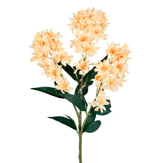 Imagem HASTE PERMANENTE DE ORQUÍDEA SILVESTRE AMARELA EM PLÁSTICO 81X27 CM - GRILLO