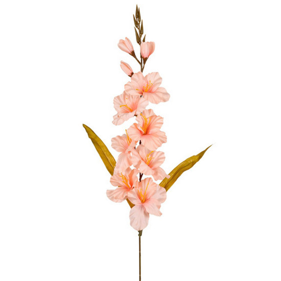 Imagem HASTE GLADIOLOS DECORATIVA PERMANENTE EM PLÁSTICO SALMÃO 82X30 CM - GRILLO