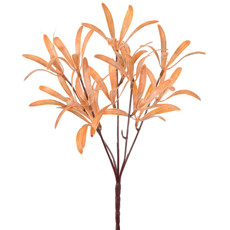 Imagem de HASTE PERMANENTE DECORATIVA DE FOLHAGEM AMARELO  EM PLÁSTICO MOLDÁVEL 31X12 CM - Grillo Ltda