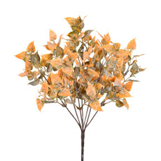 Imagem de HASTE PERMANENTE DECORATIVA DE FOLHAGEM VERDE OUTONO EM PLÁSTICO MOLDÁVEL 33X13 CM - Grillo Ltda