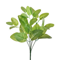 Imagem de HASTE BUQUÊ FOLHAS DE MAÇÃ VERDE PERMANENTE EM PLÁSTICO MOLDÁVEL 33X17 CM - Grillo Ltda