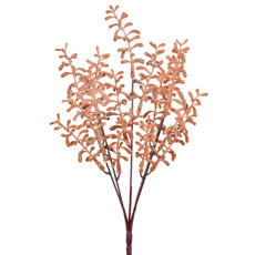 Imagem de HASTE DECORATIVA PERMANENTE DE FOLHAGEM LARANJA EM PLÁSTICO MOLDÁVEL 33X10 CM - Grillo Ltda