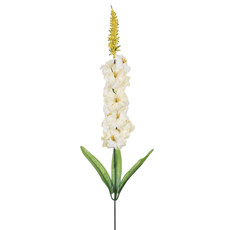 Imagem de HASTE DECORATIVA DE DELFINIUM OUTONO CREME EM PLÁSTICO MOLDÁVEL 55X5CM - GRILLO - Grillo Ltda