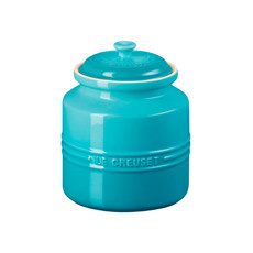 Imagem de PORTA BISCOITO EM CERÂMICA AZUL CARIBE 2,4L 20,4X17 CM - LE CREUSET - Le Creuset Do Brasil Ltda 
