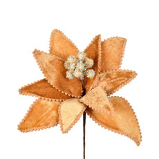 Imagem de HASTE NATALINA DECORATIVA DOURADA MOLDÁVEL BICO DE PAPAGAIO 24X26X6 CM GRILLO 56971 - Grillo Ltda