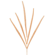 Imagem de HASTE DECORATIVA COMPLEMENTO DE FOLHAGEM MOLDÁVEL EM PLÁSTICO DOURADA 82X9 CM - Grillo Ltda