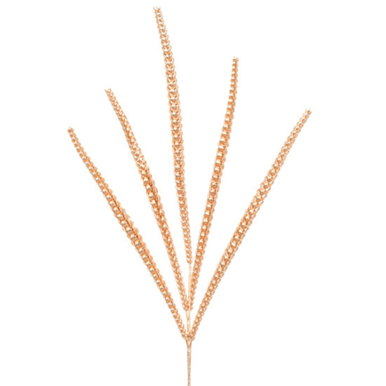 Imagem HASTE DECORATIVA COMPLEMENTO DE FOLHAGEM MOLDÁVEL EM PLÁSTICO DOURADA 82X9 CM