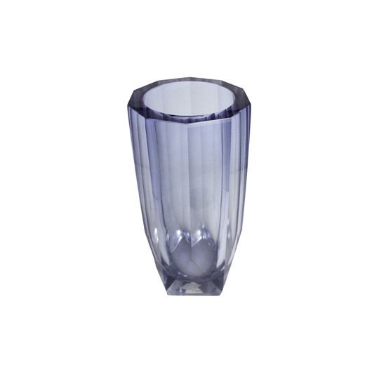Imagem VASO CILÍNDRICO DECORATIVO EM VIDRO NA COR PURPURA 29X14 CM - GRILLO 58681