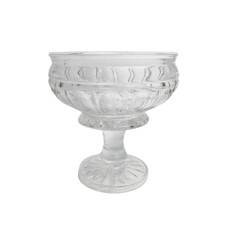 Imagem de CENTRO DE MESA DECORATIVO EM VIDRO TRANSPARENTE COM PÉ 20X19 CM - GRILLO 59428 - Grillo Ltda