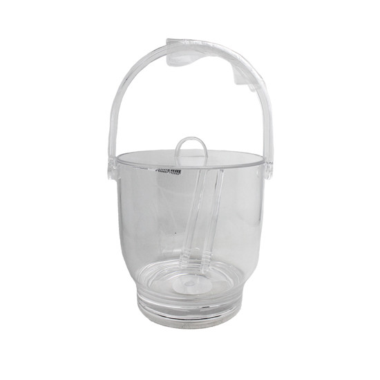 Imagem BALDE PARA GELO TRANSPARENTE COM PINÇA E ALÇA EM ACRÍLICO 19X18X18 CM