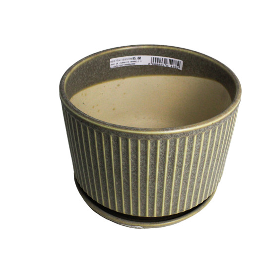 Imagem VASO DECORATIVO EM CERÂMICA YELLOW SAND 14X17 CM - GRILLO 968754-099