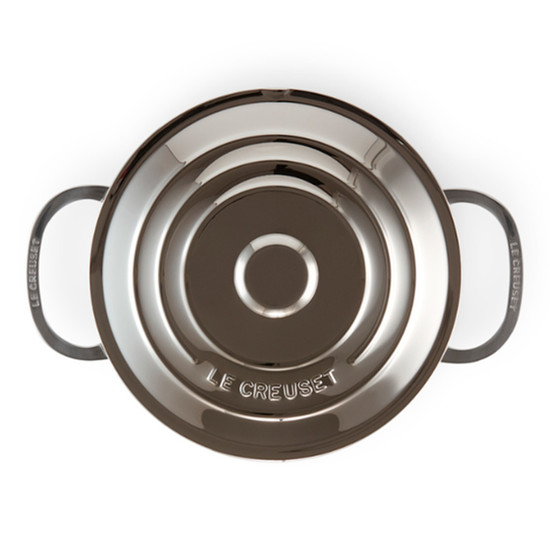 Imagem CAÇAROLA FUNDA COM TAMPA 3-PLY EM INOX 18X24X24 CM - LE CREUSET