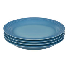 Imagem de CONJUNTO 4 PRATOS RASOS VANCOUVER EM CERÂMICA AZUL CHAMBARAY 2,6X27 CM - LE CREUSET - Le Creuset Do Brasil Ltda 