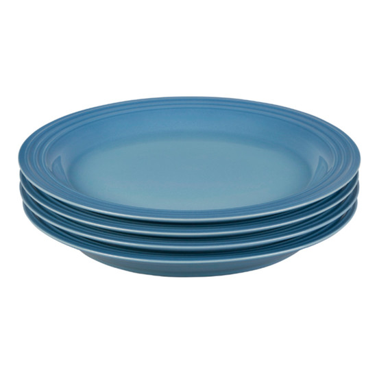 Imagem CONJUNTO 4 PRATOS RASOS VANCOUVER EM CERÂMICA AZUL CHAMBARAY 2,6X27 CM - LE CREUSET