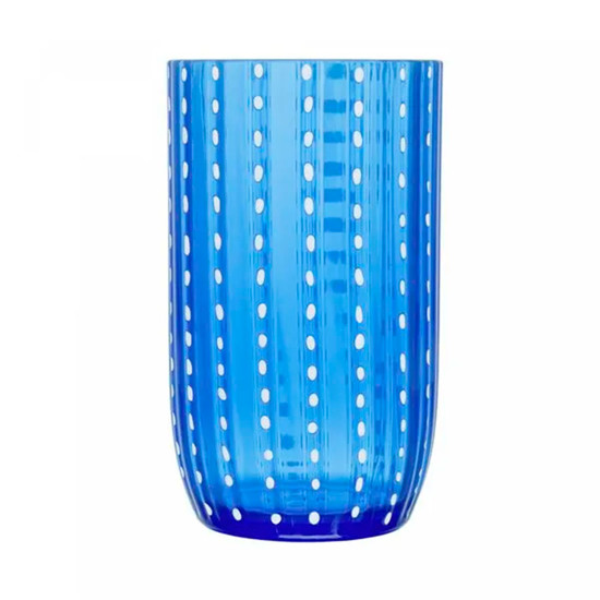 Imagem COPO ALTO EM ACRÍLICO ORQUÍDEA AZUL MARINHO 450 ML 14X8 CM - WOLFF