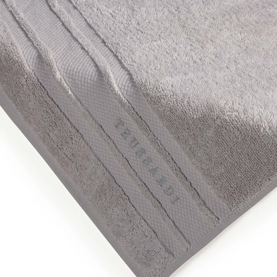 Imagem TOALHA DE ROSTO FELPUDO LECCE COR GELO EM ALGODÃO 80X48 CM - TRUSSARDI