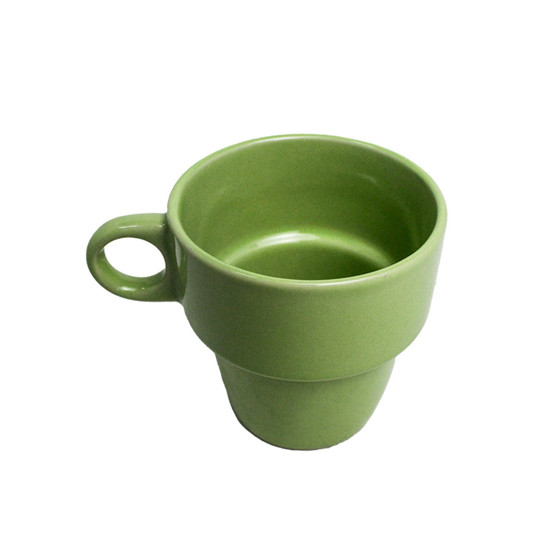 Imagem CANECA EM CERÂMICA VERDE 210ML 8X11X8 CM