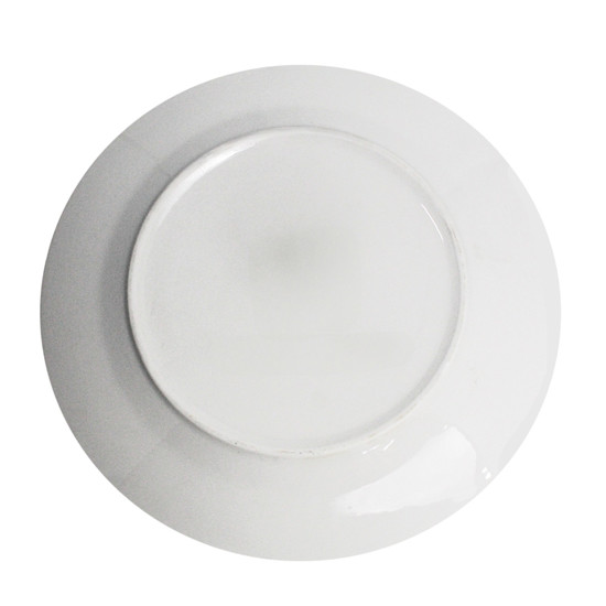 Imagem PRATO RASO ROYAL BRANCO EM PORCELANA COM BORDA DOURADA 27X27X2 CM