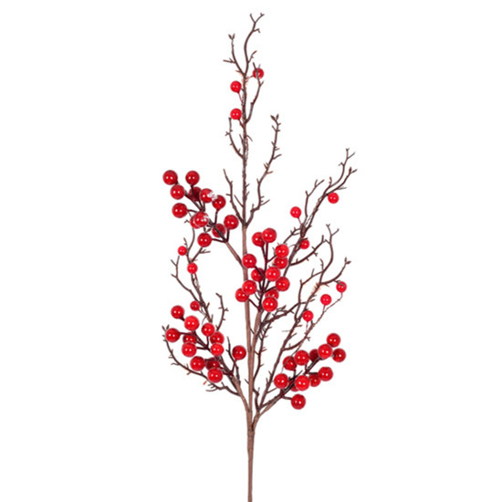 Imagem HASTE DE BERRIES VERMELHAS EM ISOPOR 76X13X6 CM - GRILLO 56984