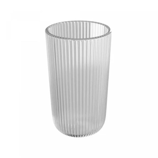 Imagem CONJUNTO 2 COPOS ALTOS EM VIDRO LINES 450ML  13X8X4 CM - WOLFF