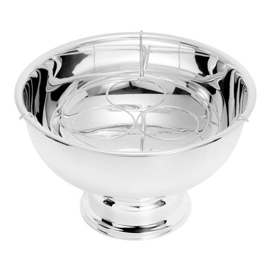 Imagem CHAMPANHEIRA EM AÇO INOX COM SUPORTE PARA TAÇAS MODENA 40X40X26 CM - WOLFF