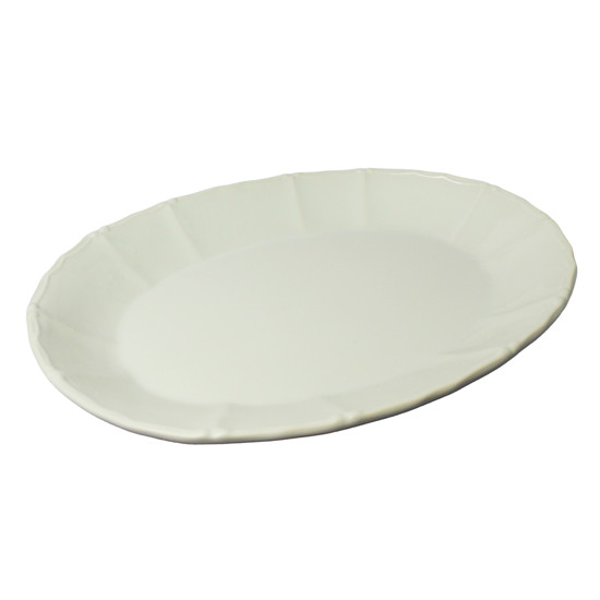 Imagem TRAVESSA OVAL FUNDA BRANCA DE CERÂMICA 6X42X32CM - SCALLA CERÂMICA