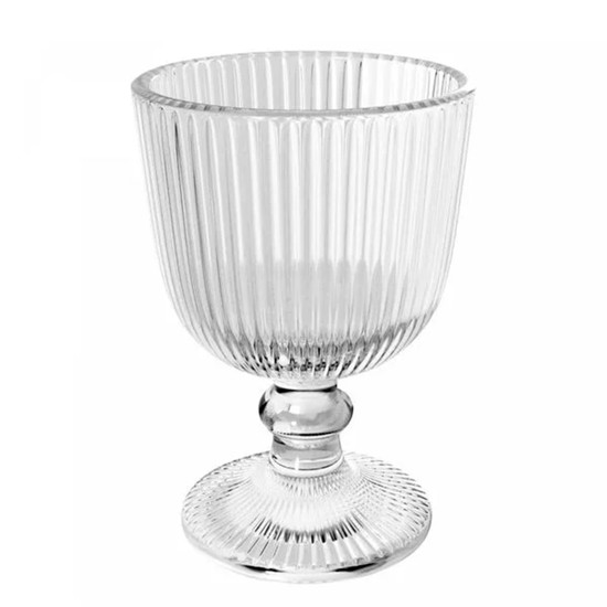 Imagem CONJUNTO DE 2 TAÇAS EM VIDRO LINES 380ML 9X7 CM - WOLFF