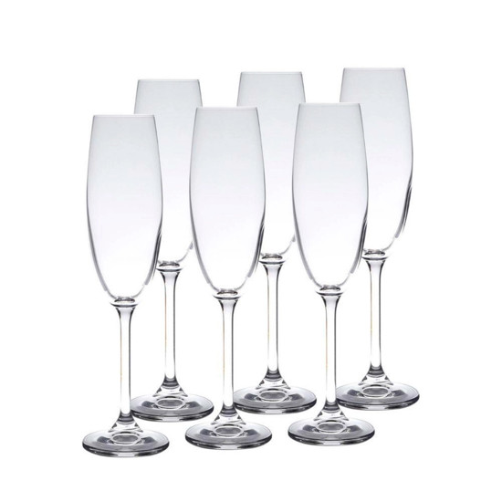 Imagem CONJUNTO 6 TAÇAS EM CRISTAL ECOLÓGICO TRANSPARENTE 260ML - WOLFF