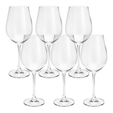 Imagem de CONJUNTO 6 TAÇAS PARA ÁGUA EM CRISTAL COLUMBA 650ML 26X9 CM - WOLFF - Rojemac Impotacao E Exportacao Ltda