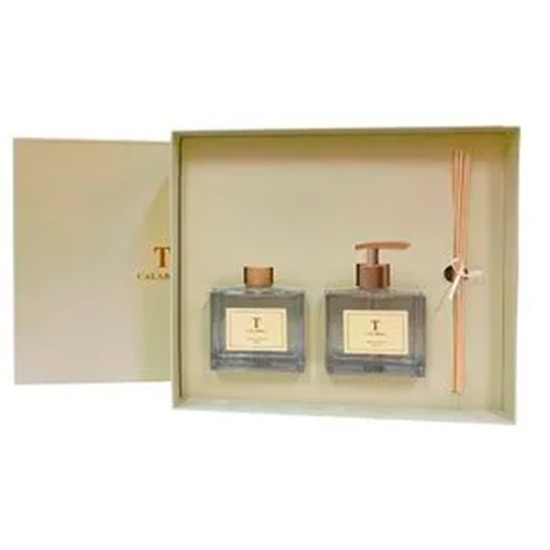 Imagem ESTOJO PRESENTE ÓLEO DIFUSOR E SABONETE LÍQUIDO 200ML CALABRIA - TRUSSARDI