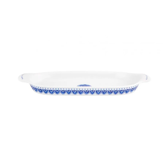Imagem ASSADEIRA OVAL AZURE LUX EM PORCELANA 41X15 CM - VISTA ALEGRE - GRILLO 968510