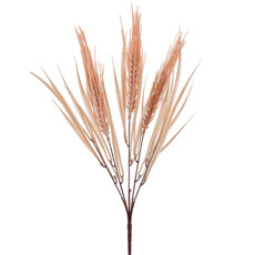 Imagem de BUQUÊ DE FOLHAGEM DE TRIGO PERMANENTE MARROM CLARO EM PLÁSTICO 43X9 CM - GRILLO - Grillo Ltda