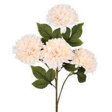 Imagem de HASTE PERMANENTE DE CRISÂNTEMO BEGE EM PLÁSTICO MOLDÁVEL 70X16 CM - GRILLO - Grillo Ltda