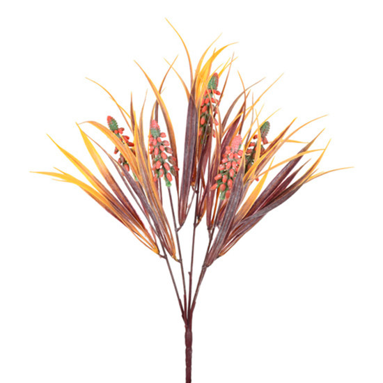 Imagem BUQUÊ CAPIM SILVESTRE OUTONO DECORATIVO EM PLÁSTICO MOLDÁVEL 36X12 CM - GRILLO