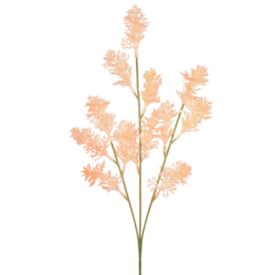 Imagem HASTE DECORATIVA PERMANENTE DE PINHO COR SALMÃO 71X16 CM - GRILLO