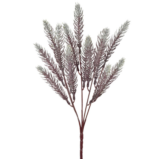 Imagem HASTE DE FOLHAGEM MARROM DECORATIVA PERMANENTE EM PLÁSTICO MOLDÁVEL 35X10CM GRILLO