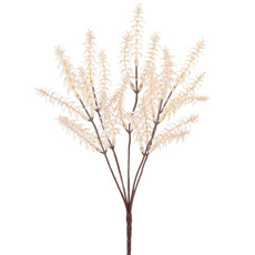 Imagem de HASTE DE FOLHAGEM DECORATIVA BEGE EM PLÁSTICO MOLDÁVEL 33X8 CM - GRILLO - Grillo Ltda