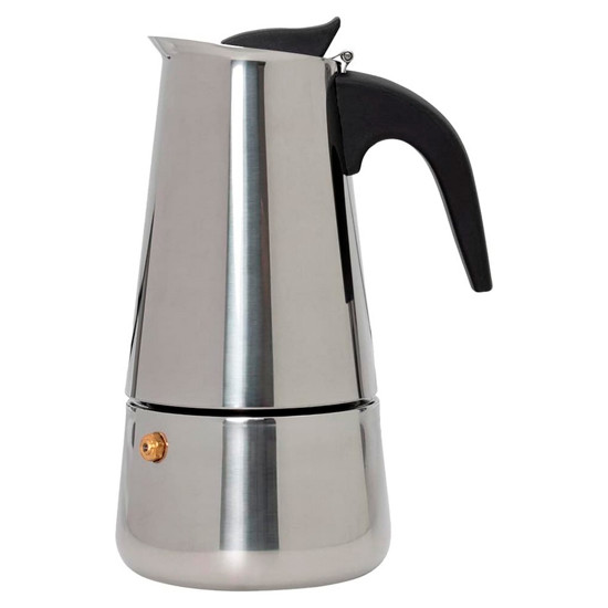Imagem CAFETEIRA ITALIANA EM INOX PARA 6 CAFEZINHOS 20X14X5 CM