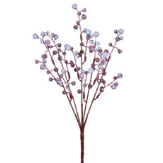 Imagem de HASTE PERMANENTE DE BERRIES EM PLÁSTICO MOLDÁVEL NA COR LAVANDA 31X10 CM - GRILLO - Grillo Ltda