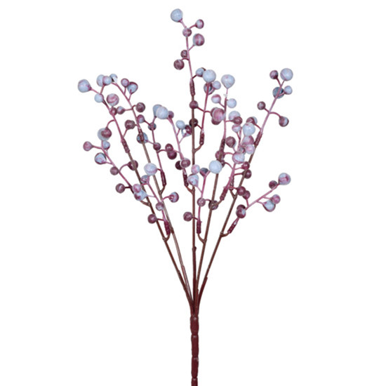 Imagem HASTE PERMANENTE DE BERRIES EM PLÁSTICO MOLDÁVEL NA COR LAVANDA 31X10 CM - GRILLO