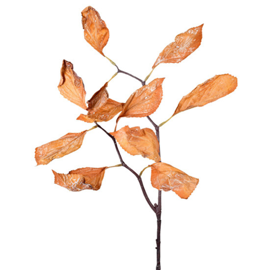 Imagem HASTE PERMANENTE DE HORTÊNSIA EM PLÁSTICO MOLDÁVEL LARANJA 67X19 CM - GRILLO