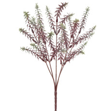 Imagem de HASTE DE FOLHAGEM DECORATIVA VERDE OUTONO EM PLÁSTICO MOLDÁVEL 33X8 CM - GRILLO - Grillo Ltda