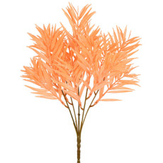 Imagem de HASTE DE FOLHAGEM PERMANENTE DECORATIVA DE PALMEIRA COR PÊSSEGO 31X18 CM - GRILLO - Grillo Ltda