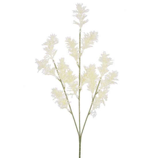 Imagem HASTE DECORATIVA PERMANENTE DE PINHO COR CREME 71X16 CM - GRILLO