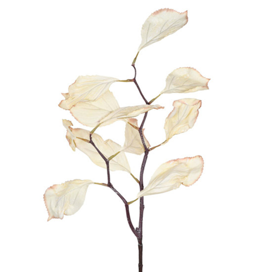 Imagem HASTE PERMANENTE DE HORTÊNSIA EM PLÁSTICO MOLDÁVEL BEGE 67X19 CM - GRILLO