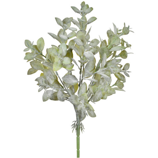 Imagem BUQUÊ DECORATIVO DE FOLHAS PERMANENTES EM PLÁSTICO MOLDÁVEL VERDE 38X14 CM - GRILLO