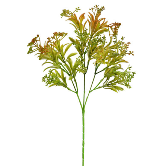 Imagem HASTE DECORATIVA PERMANENTE DE GYPSO LARANJA EM PLÁSTICO MOLDÁVEL 63X16 CM - GRILLO