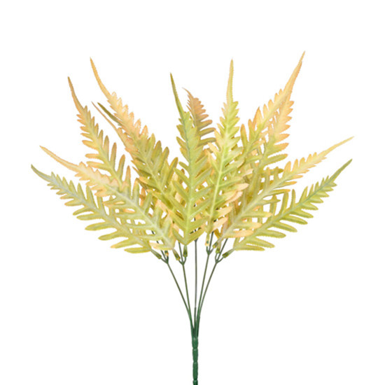 Imagem BUQUÊ DECORATIVO DE SAMAMBAIA COR CAFÉ EM PLÁSTICO MOLDÁVEL 44X21CM - GRILLO