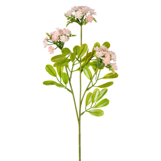 Imagem HASTE DECORATIVA PERMANENTE DE SUCULENTA ROSA EM PLÁSTICO 64X15 CM - GRILLO