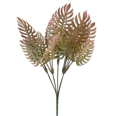 Imagem de BUQUÊ PERMANENTE COSTELA DE ADÃO VERDE OUTONO EM PLÁSTICO MOLDÁVEL 36X12 CM - GRILLO - Grillo Ltda